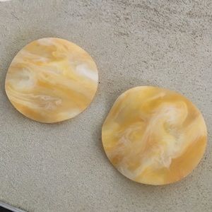 Large Yellow Earrings